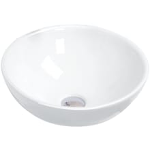 Valera 15-1/2" Circular Vitreous China Vessel Bathroom Sink