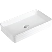 Valera 26-3/8" Rectangular Vitreous China Vessel Bathroom Sink