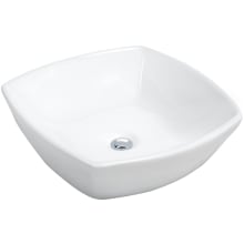 Valera 16-1/2" Square Vitreous China Vessel Bathroom Sink