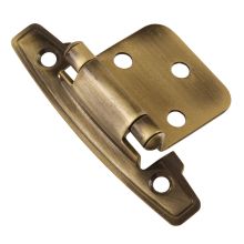 Surface Self-Closing Variable Overlay Screw-On Cabinet Door Hinge with Self Close Function - Single Hinge