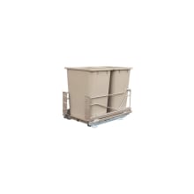 36 QT Pull Out Double Trash Can Kit