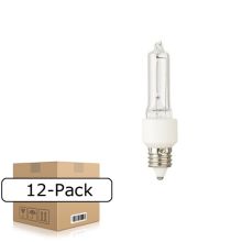 Pack of (12) 100W J Type Clear Halogen Bulbs