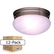 1 Light Flush Mount Ceiling Fixture - Package of 12