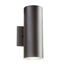 12" Outdoor Up and Down LED Wall Sconce