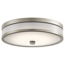 Pira 12" Wide Integrated LED Flush Mount Drum Ceiling Fixture