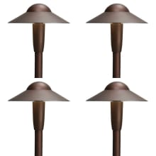 Dome 22" Tall 2700K LED Path and Spread Light - Set of (4) Lights