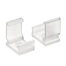 TE Standard Series 45 Degree Clear Mounting Clips, Pack of 10
