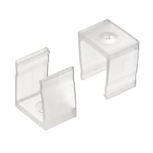 TE Standard Series Deep Well Surface-Mount Channel Clear Mounting Clips, Pack of 10