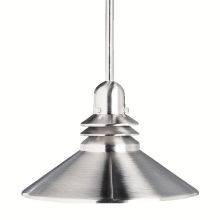 Grenoble Single Light 11" Wide Pendant with Metal Cone Shade