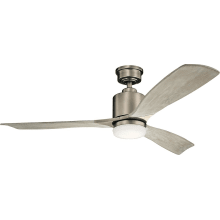Ridley II 52" LED Indoor Ceiling Fan with Wall Control