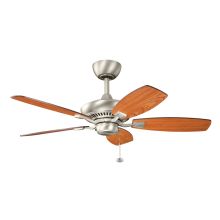 Canfield 44" Indoor Ceiling Fan with Blades and Pull Chain