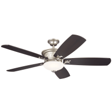 Crescent 56" 5 Blade LED Indoor Ceiling Fan with Remote Control