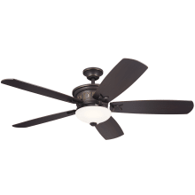 Crescent 56" 5 Blade LED Indoor Ceiling Fan with Remote Control