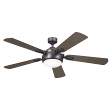Humble 60" 5 Blade LED Indoor Ceiling Fan with Wall Control
