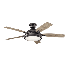 Hatteras Bay 52" 5 Blade LED Indoor Ceiling Fan with Remote Control Included