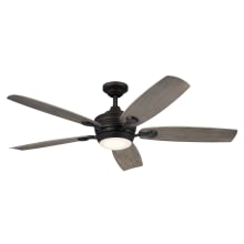 Tranquil 56" 5 Blade Indoor / Outdoor LED Ceiling Fan with Remote Control