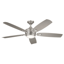 Tranquil 56" 5 Blade Indoor / Outdoor LED Ceiling Fan with Remote Control