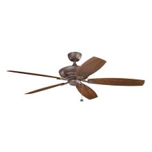 60" Canfield XL Indoor / Outdoor Ceiling Fan with Blades and Pull Chain