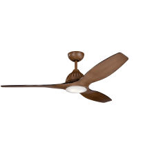 Jace 60" 3 Blade Indoor Ceiling Fan with Blades, LED Light Kit and Wall Control