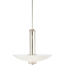 Hendrik 3 Light 24" Wide Pendant with Satin Etched Glass Shade