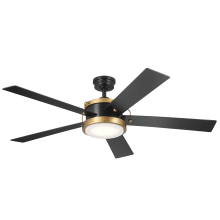 Salvo 56" 5 Blade LED Indoor Ceiling Fan with Remote Control
