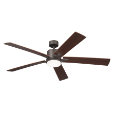 Lucian 60" 5 Blade Indoor LED Ceiling Fan with Wall Control