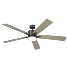 Lucian 60" 5 Blade Indoor LED Ceiling Fan with Wall Control