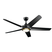 Kapono 52" 5 Blade LED Indoor Ceiling Fan with Remote Control