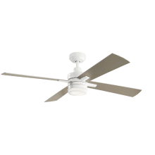 Lija 52" 4 Blade LED Indoor Ceiling Fan with Remote Control