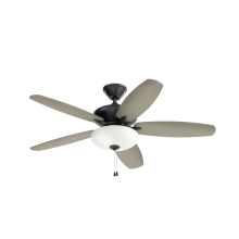 Renew Select 52" 5 Blade Indoor Ceiling Fan with LED Bowl Light Kit