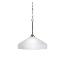 Ansonia Single-Bulb Indoor Pendant with Dome-Shaped Glass Shade