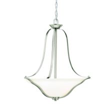 Langford 3-Bulb Indoor Pendant with Bowl-Shaped Glass Shade