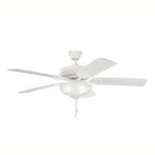 52" Indoor Ceiling Fan with Blades, Downrod and Pull Chain