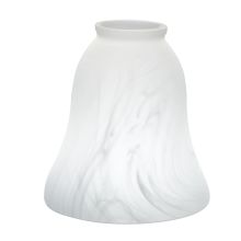 2.25" Fitter Universal White Alabaster Replacement Glass Shade - Package of 4