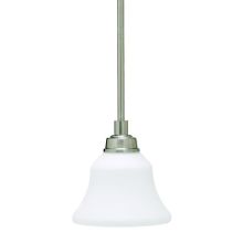 Langford Single-Bulb Indoor Pendant with Bell-Shaped Glass Shade