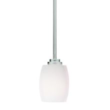 Eileen Single Light 5" Wide Mini Pendant with Etched Glass Shade