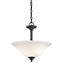 Armida 2 Light 15" Wide LED Pendant with a Satin Etched White Shade