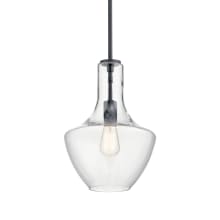 Everly Single Light 11" Wide Pendant with Clear Glass Shade