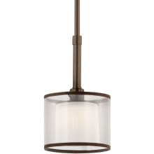 Lacey Single Light 6" Wide Pendant with Organza Shade and Diffuser