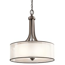 Lacey 4 Light 20" Wide Pendant with Organza Shade and Diffuser