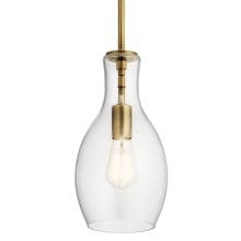 Everly 7" Wide Mini Pendant with Clear Glass Shade