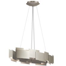 Moderne 2 Light 34.25" Wide 1 Tier LED Abstract Linear Chandelier