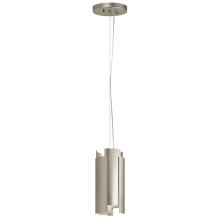 Moderne Single Light 5-1/2" Wide Integrated LED Suspension Mini Pendant
