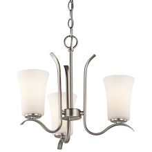 Armida Single-Tier Mini Chandelier with 3 Lights - 72" Chain Included - 18 Inches Wide
