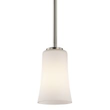 Armida 5" Wide Single Light Pendant with Bell-Shaped Glass Shade
