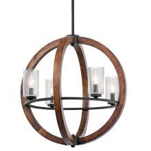 Grand Bank 4 Light 20" Wide Single Pendant