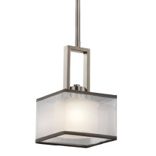 Kailey Single-Bulb Indoor Pendant with Square Fabric Shade