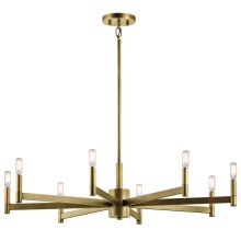 Erzo 8 Light 36" Wide Candle Style Chandelier
