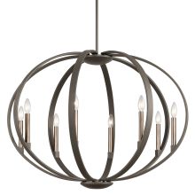 Elata 36" Wide 8 Light Candle Style Chandelier