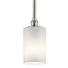 Joelson Single Light 4" Wide LED Mini Pendant with a Satin Etched Cased Opal Shade